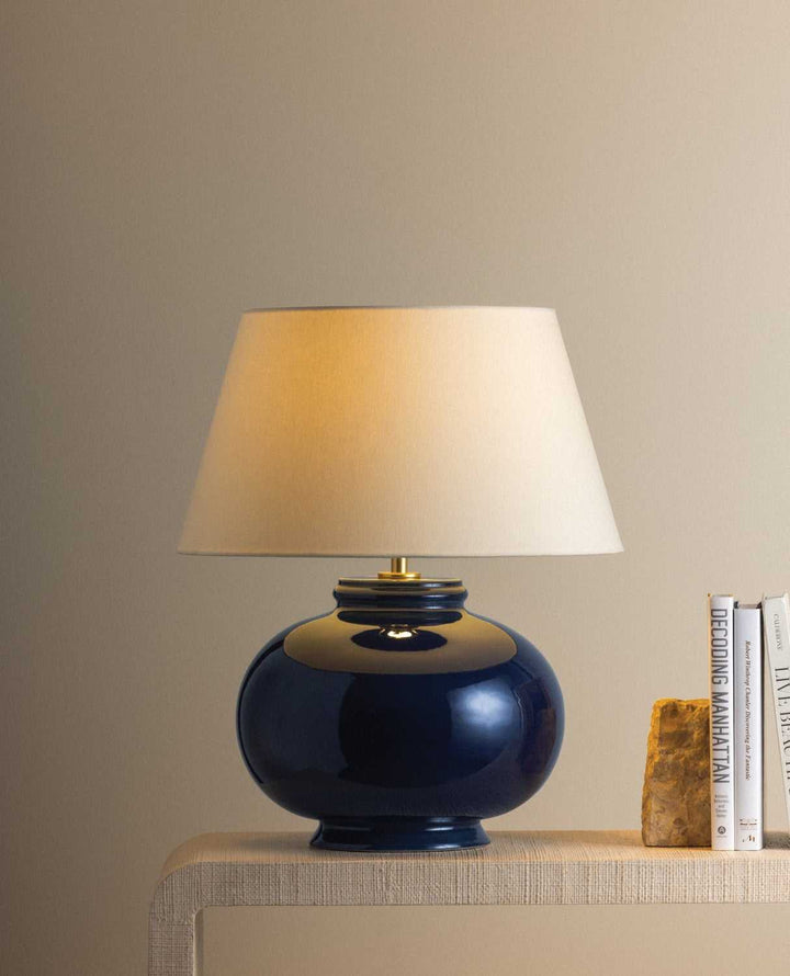 Moodus One Light Table Lamp in Aged Brass Hudson Valley Canada