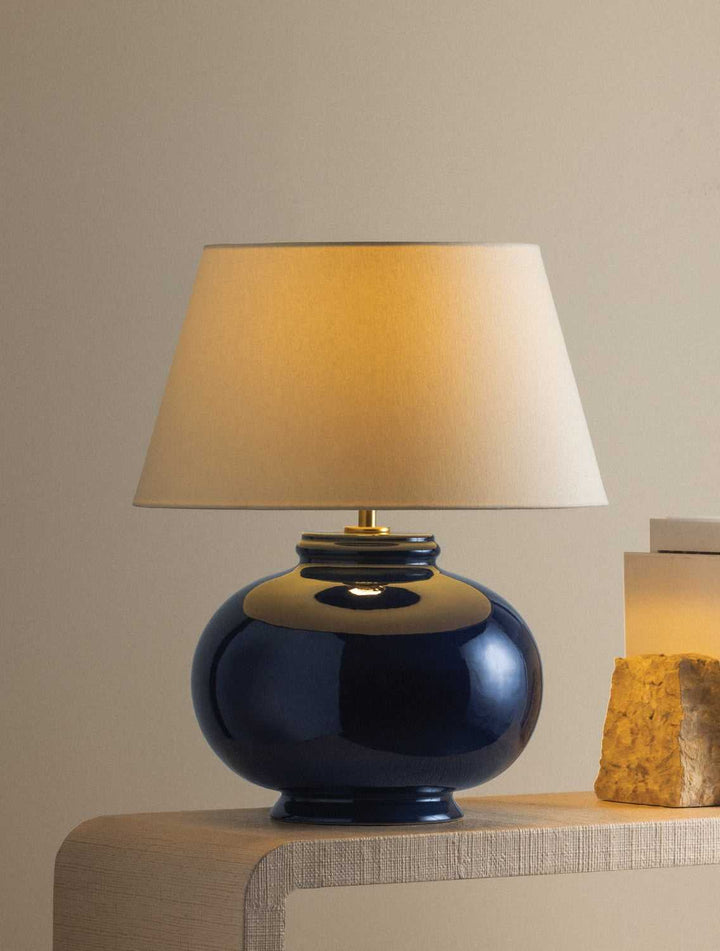 Moodus One Light Table Lamp in Aged Brass Hudson Valley Canada