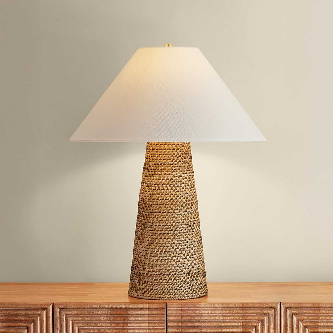 Forest Heights One Light Table Lamp in Aged Brass Hudson Valley Canada