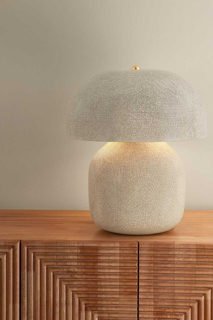 Leetown Two Light Table Lamp in Aged Brass Hudson Valley Canada