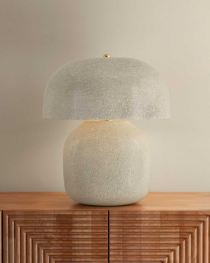 Leetown Two Light Table Lamp in Aged Brass Hudson Valley Canada