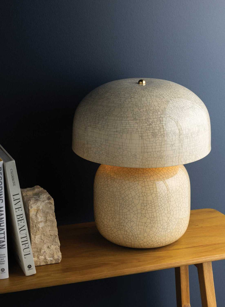Leetown Two Light Table Lamp in Aged Brass Hudson Valley Canada
