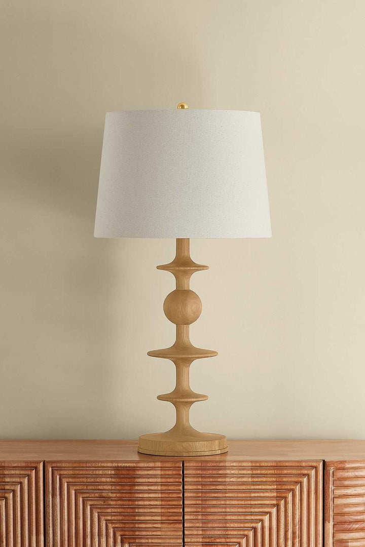 Jefferson Heights One Light Table Lamp in Aged Brass Hudson Valley Canada