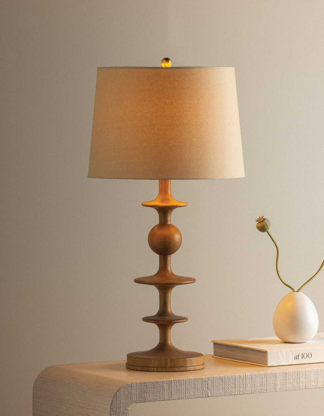 Jefferson Heights One Light Table Lamp in Aged Brass Hudson Valley Canada