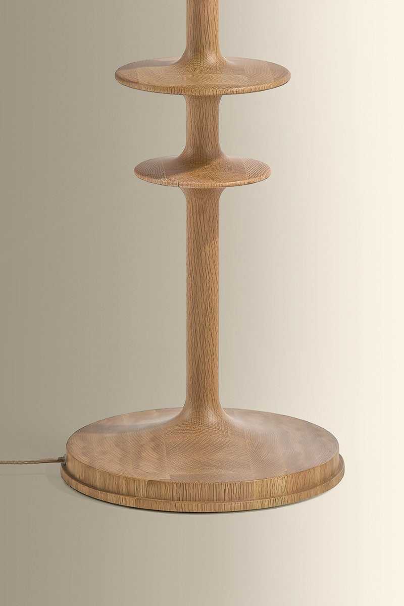 Jefferson Heights One Light Floor Lamp in Aged Brass Hudson Valley Canada