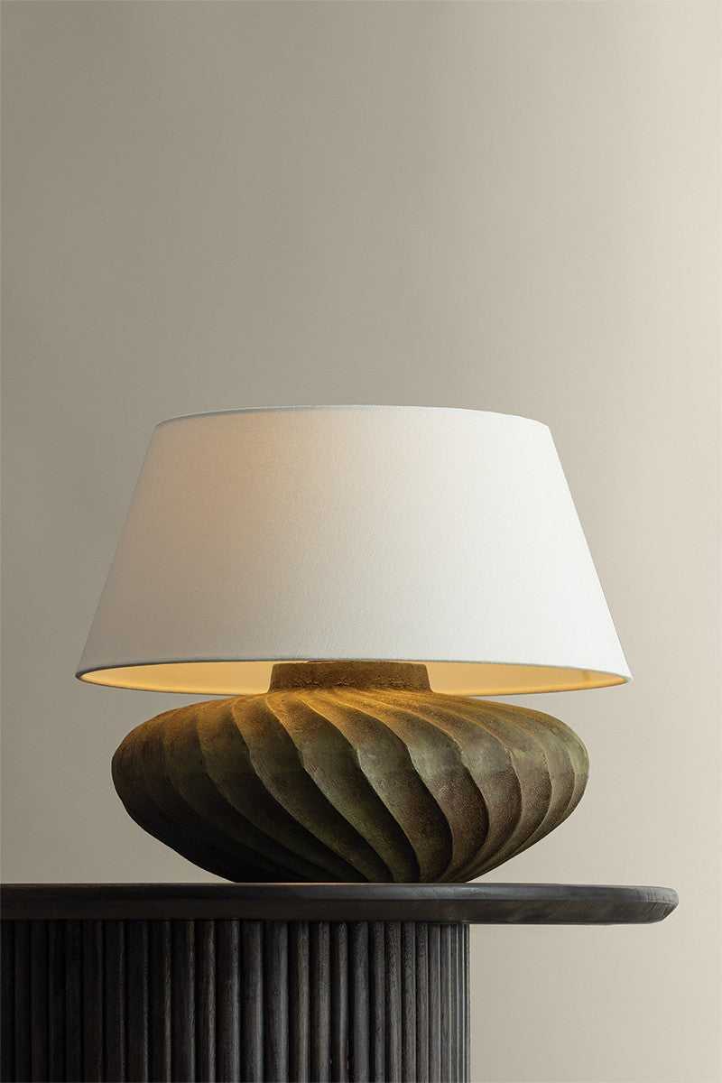 Arlin One Light Table Lamp in Patina Brass Hudson Valley Canada