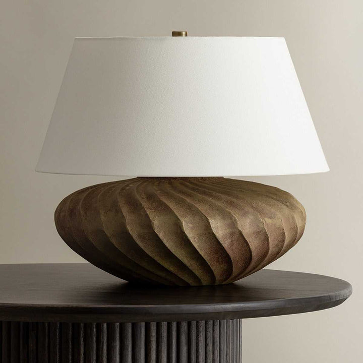 Arlin One Light Table Lamp in Patina Brass Hudson Valley Canada