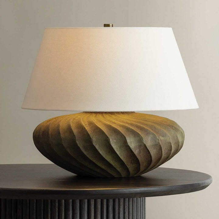 Arlin One Light Table Lamp in Patina Brass Hudson Valley Canada