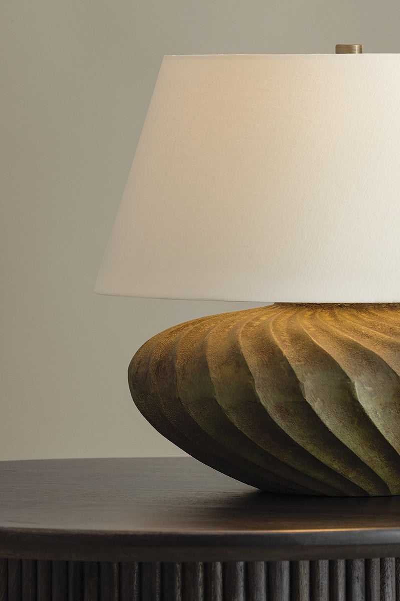 Arlin One Light Table Lamp in Patina Brass Hudson Valley Canada