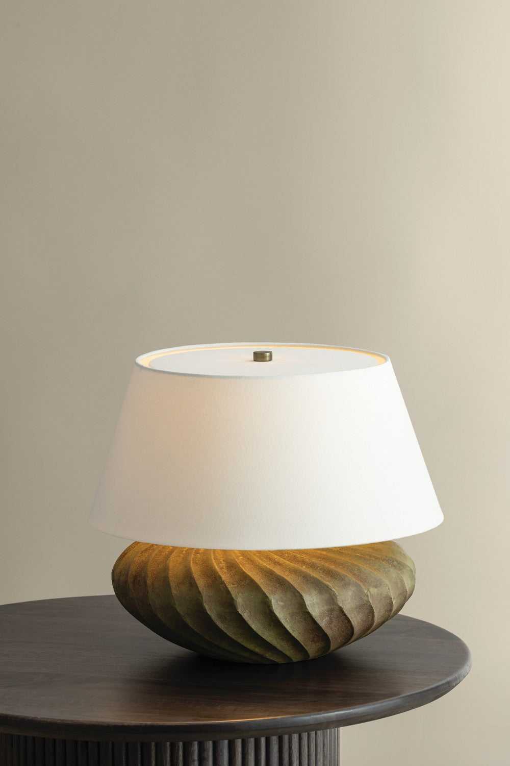 Arlin One Light Table Lamp in Patina Brass Hudson Valley Canada