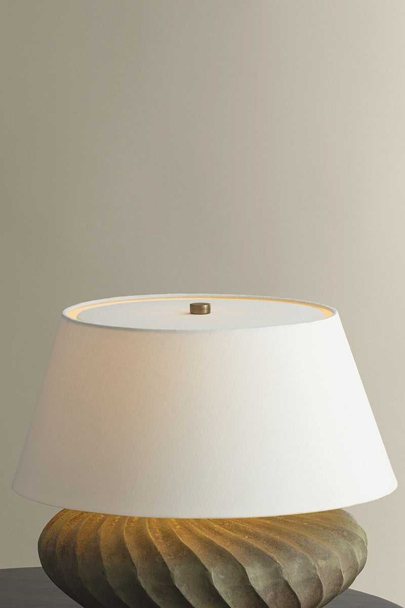 Arlin One Light Table Lamp in Patina Brass Hudson Valley Canada