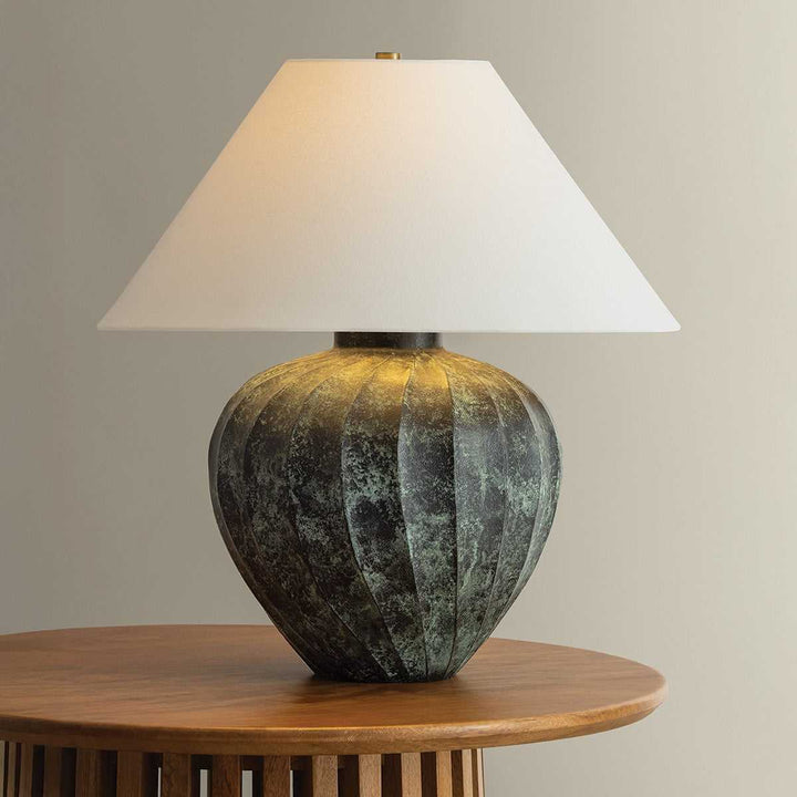 Arlin One Light Table Lamp in Patina Brass Hudson Valley Canada