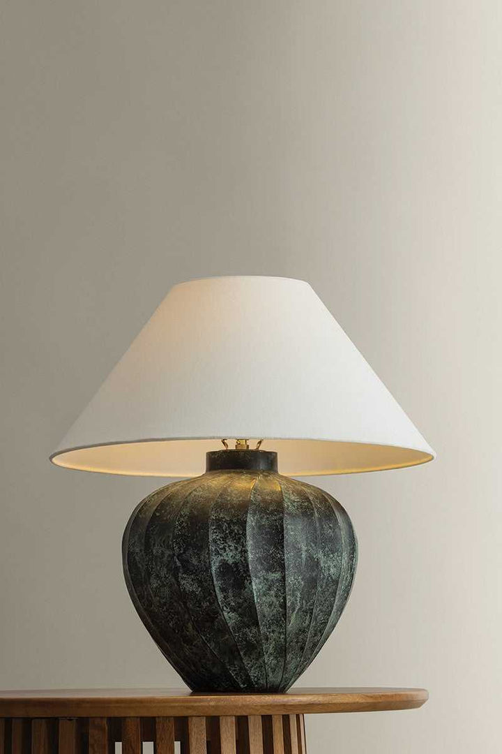 Arlin One Light Table Lamp in Patina Brass Hudson Valley Canada