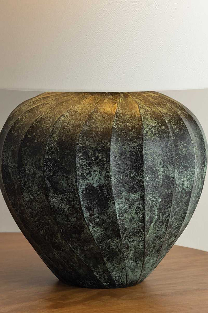 Arlin One Light Table Lamp in Patina Brass Hudson Valley Canada