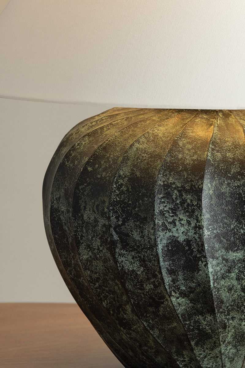 Arlin One Light Table Lamp in Patina Brass Hudson Valley Canada