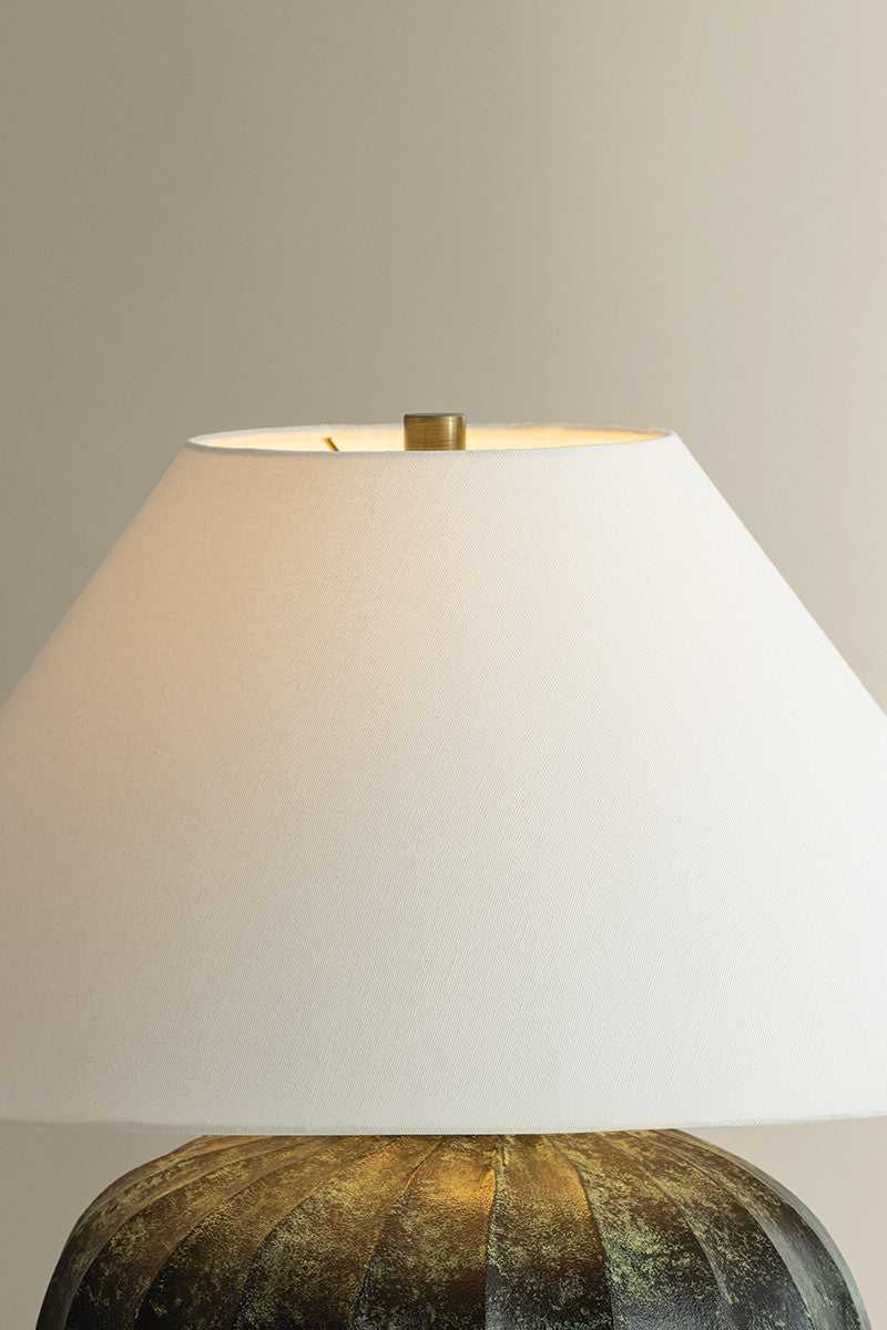 Arlin One Light Table Lamp in Patina Brass Hudson Valley Canada