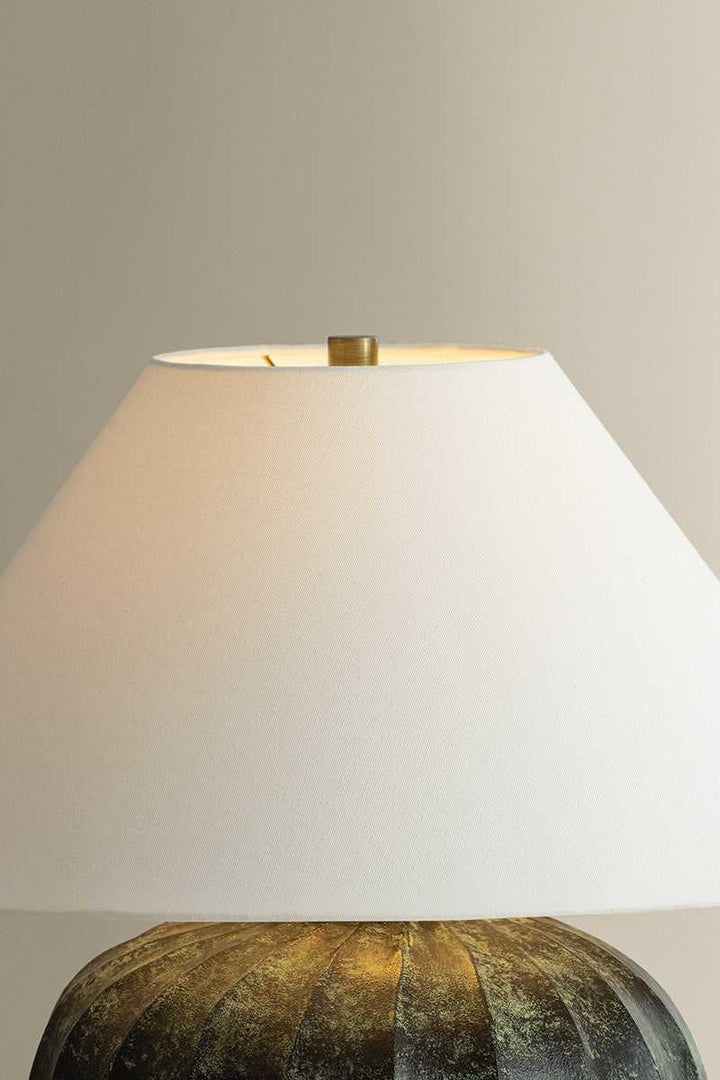 Arlin One Light Table Lamp in Patina Brass Hudson Valley Canada