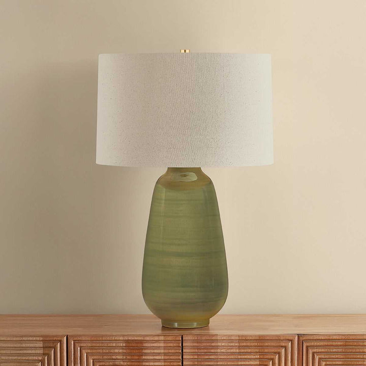 Piermont One Light Table Lamp in Aged Brass Hudson Valley Canada