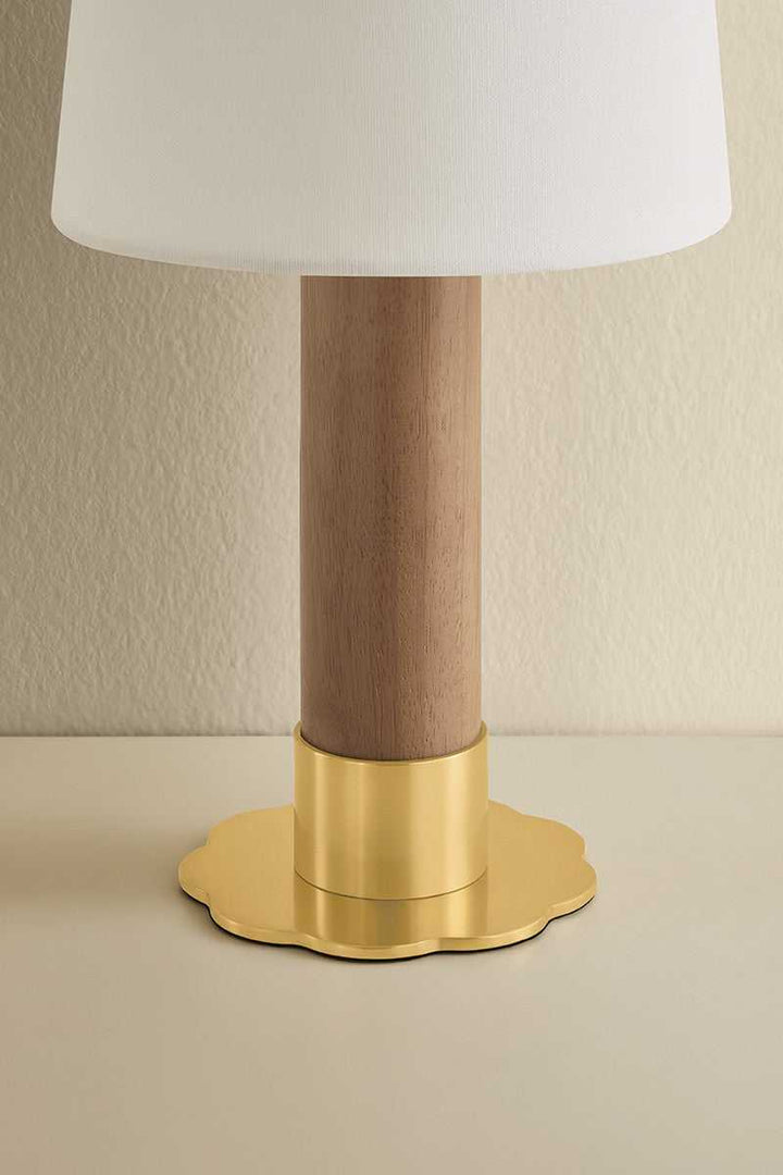 Meadowbrook LED Table Lamp in Aged Brass Hudson Valley Canada
