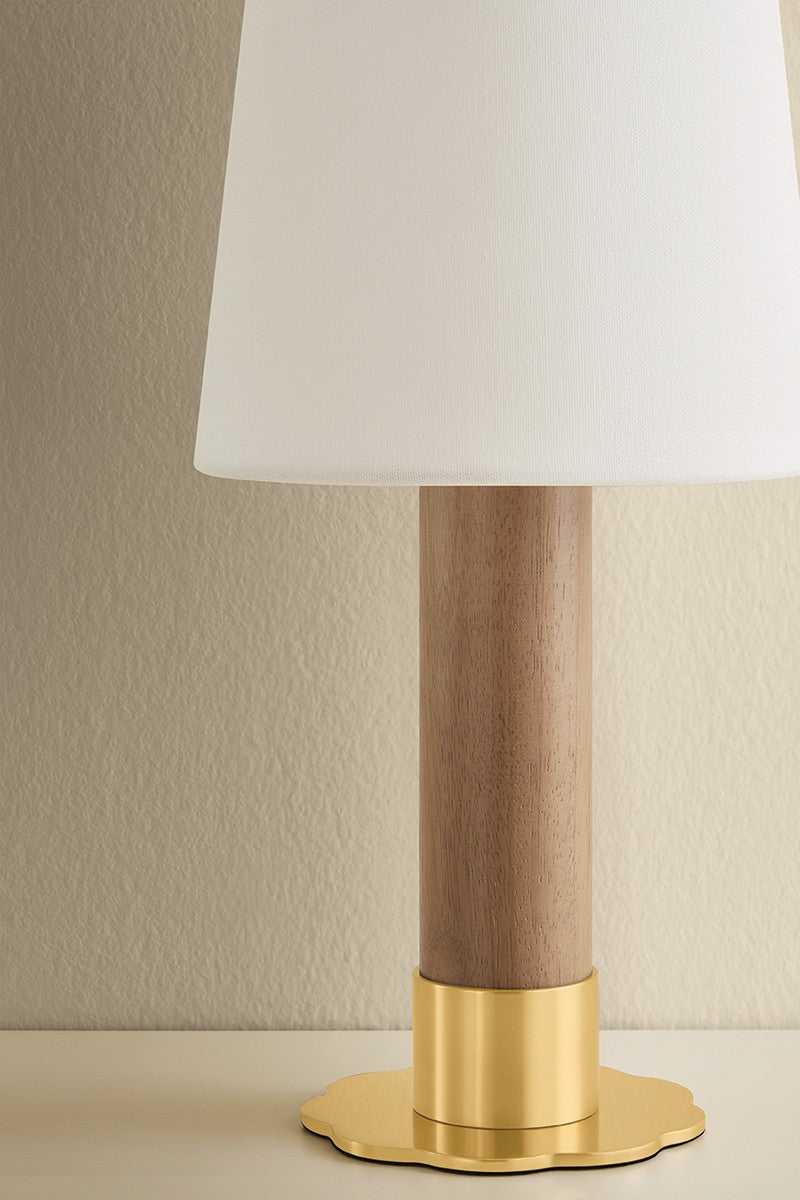 Meadowbrook LED Table Lamp in Aged Brass Hudson Valley Canada