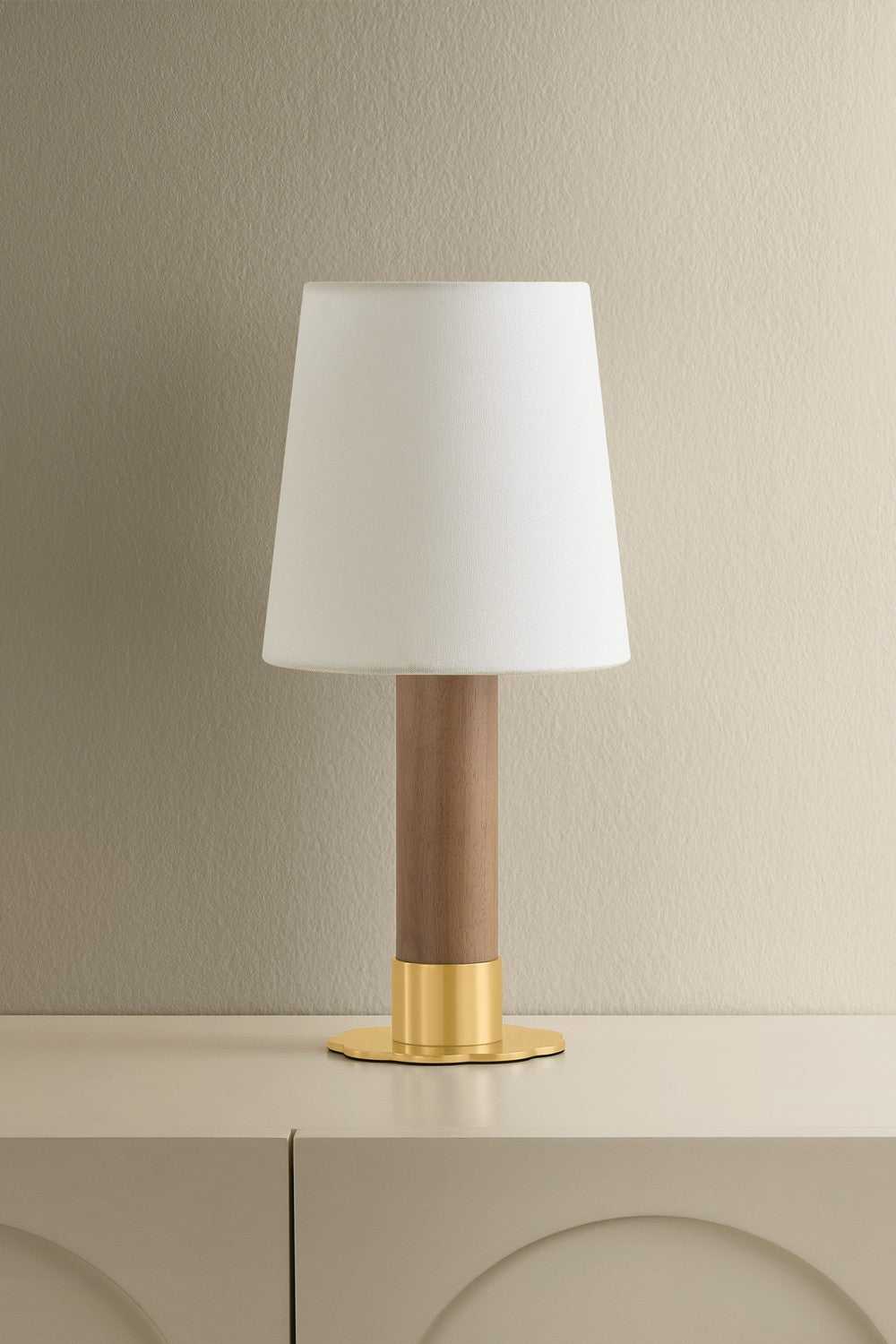 Meadowbrook LED Table Lamp in Aged Brass Hudson Valley Canada