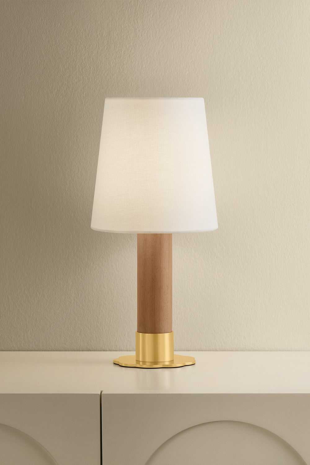 Meadowbrook LED Table Lamp in Aged Brass Hudson Valley Canada