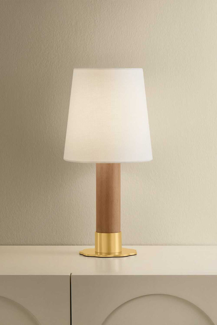 Meadowbrook LED Table Lamp in Aged Brass Hudson Valley Canada