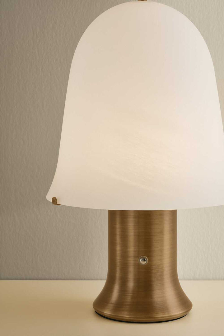 Kipps LED Table Lamp in Patina Brass Hudson Valley Canada