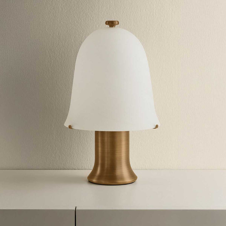Kipps LED Table Lamp in Patina Brass Hudson Valley Canada