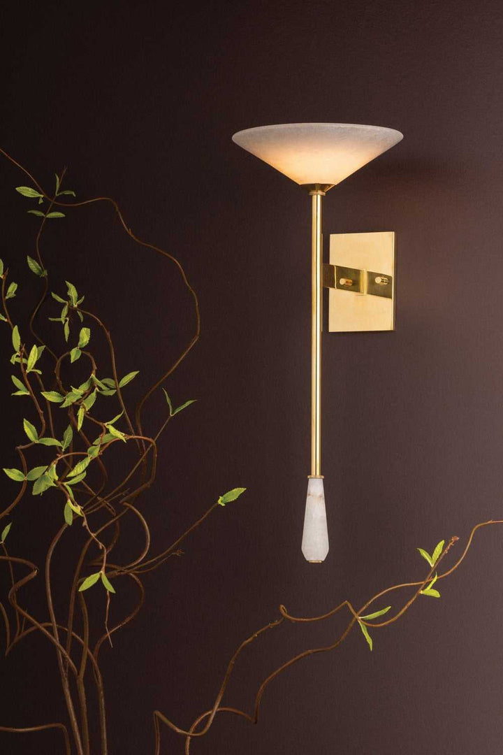 Lausanne LED Wall Sconce in Vintage Brass Corbett Lighting Canada