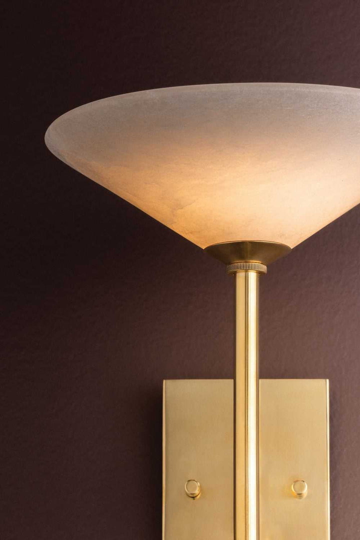 Lausanne LED Wall Sconce in Vintage Brass Corbett Lighting Canada