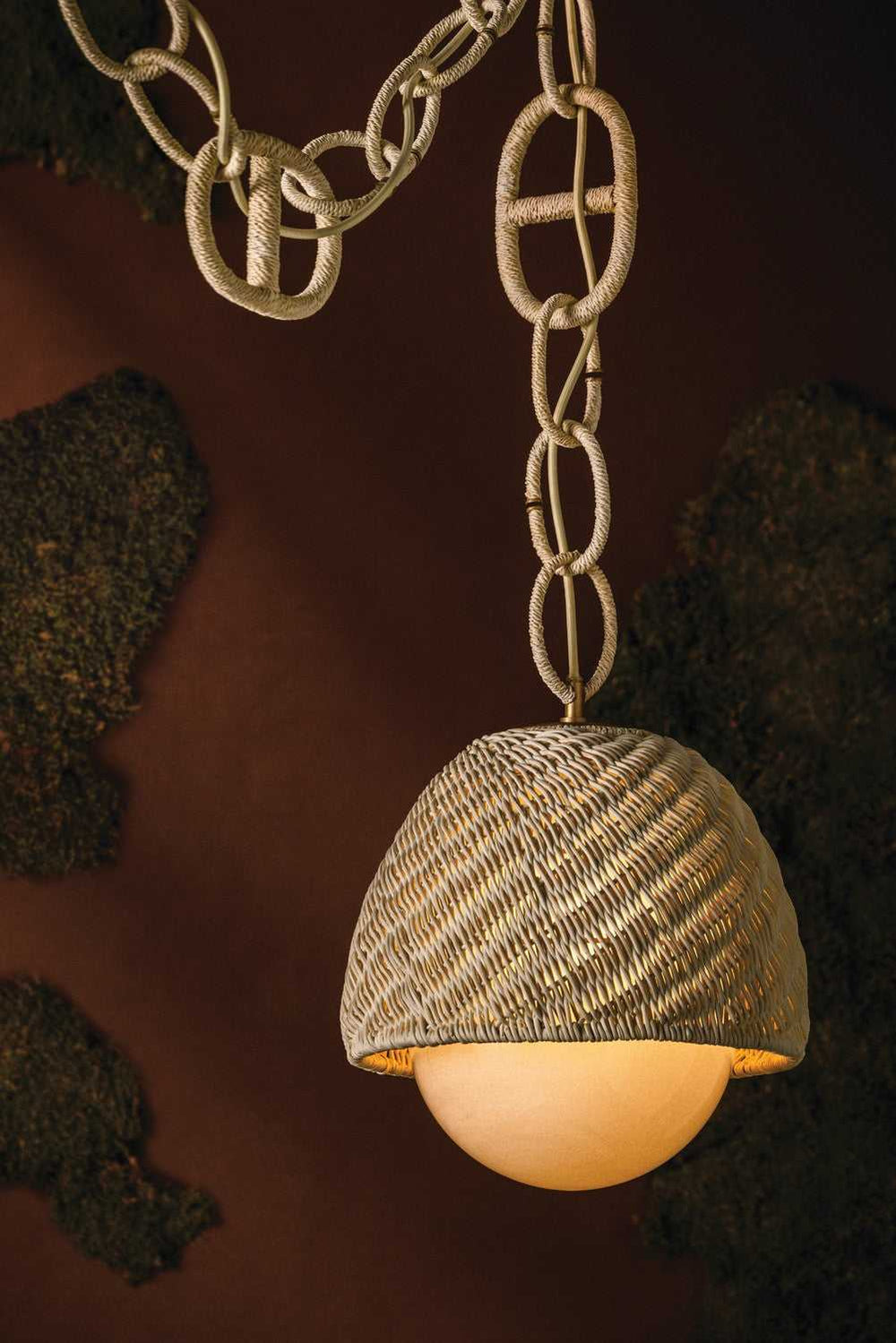 Piasu Two Light Linear in Champagne Leaf Corbett Lighting Canada