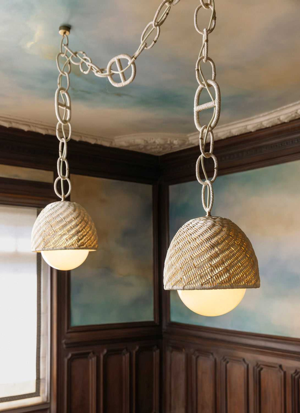 Piasu Three Light Chandelier in Champagne Leaf Corbett Lighting Canada