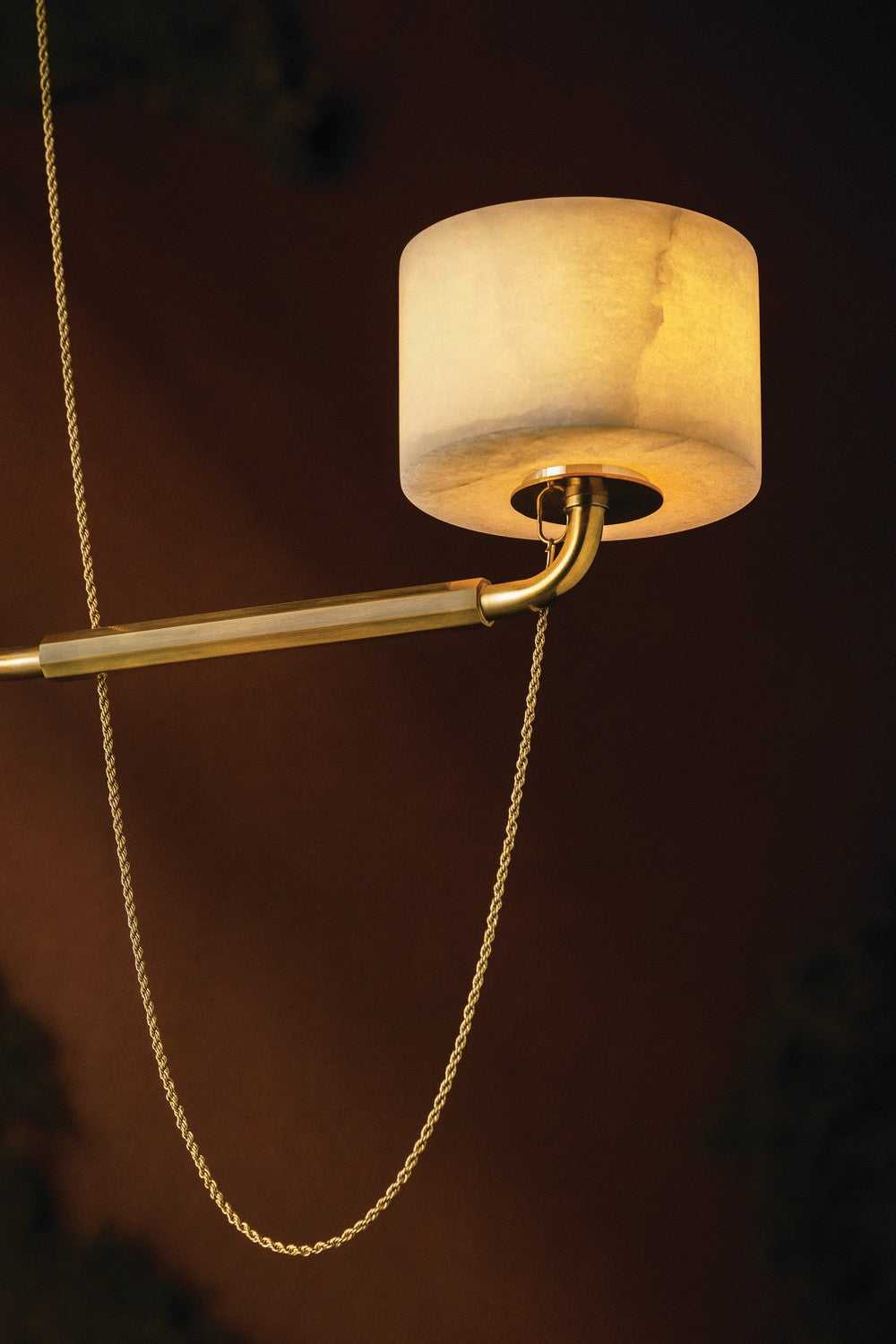 Bunda LED Chandelier in Vintage Brass Corbett Lighting Canada