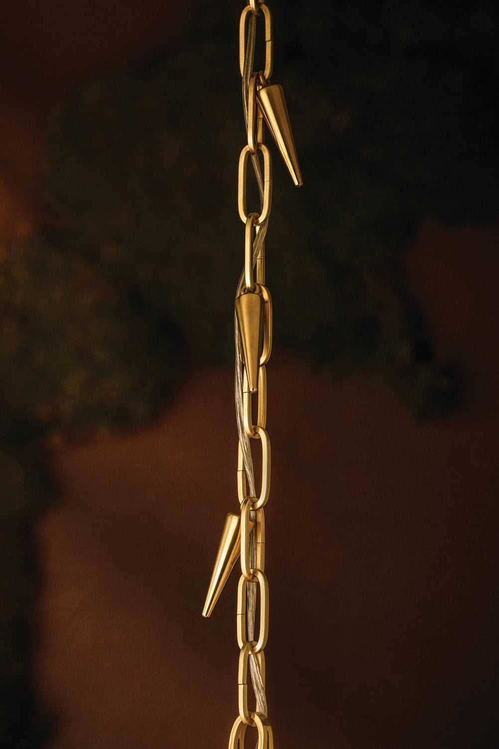 Hoshi One Light Pendant in Vintage Brass Corbett Lighting Canada