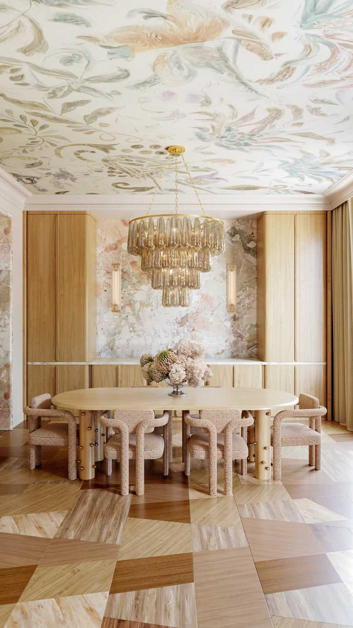 Milos 11 Light Chandelier in Vintage Gold Leaf Corbett Lighting Canada