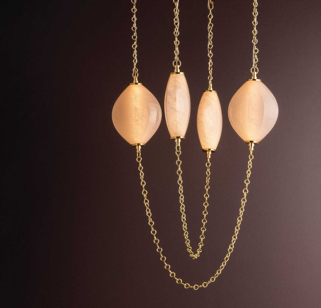 Positano LED Chandelier in Vintage Brass Corbett Lighting Canada