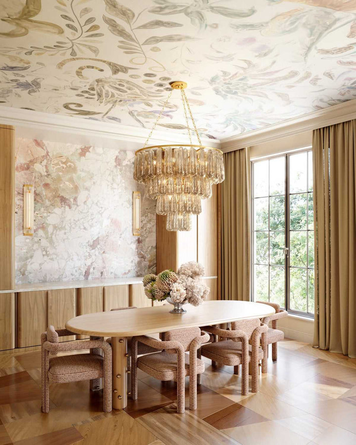 Konstanze LED Wall Sconce in Vintage Gold Leaf Corbett Lighting Canada