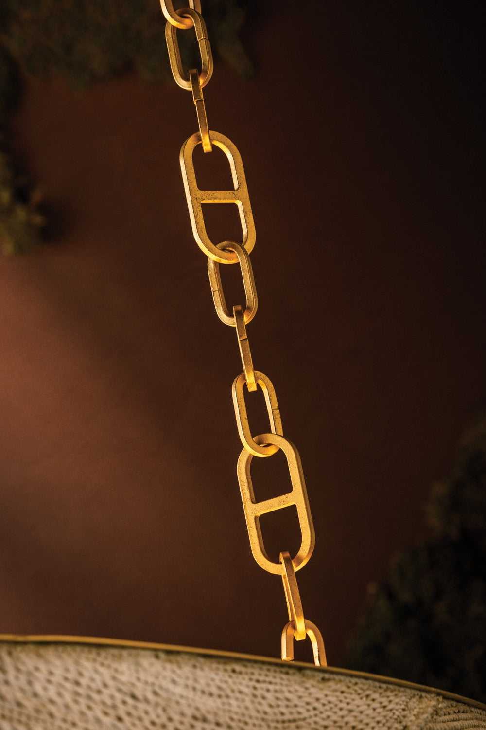 Kiso Nine Light Chandelier in Vintage Gold Leaf Corbett Lighting Canada