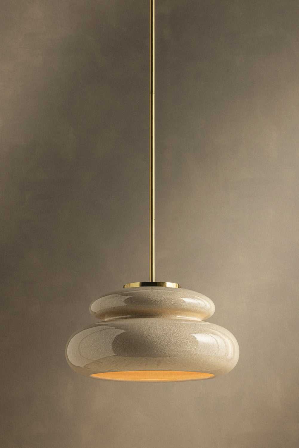 Pia One Light Pendant in Aged Brass Mitzi Canada