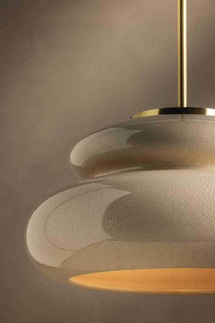 Pia One Light Pendant in Aged Brass Mitzi Canada