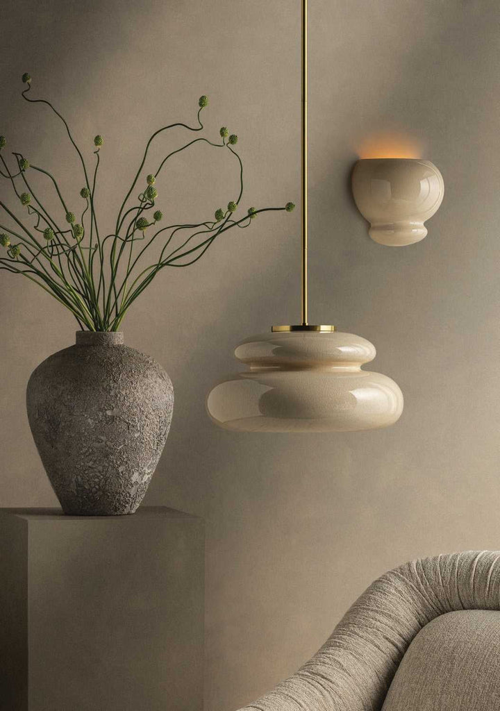 Pia One Light Pendant in Aged Brass Mitzi Canada