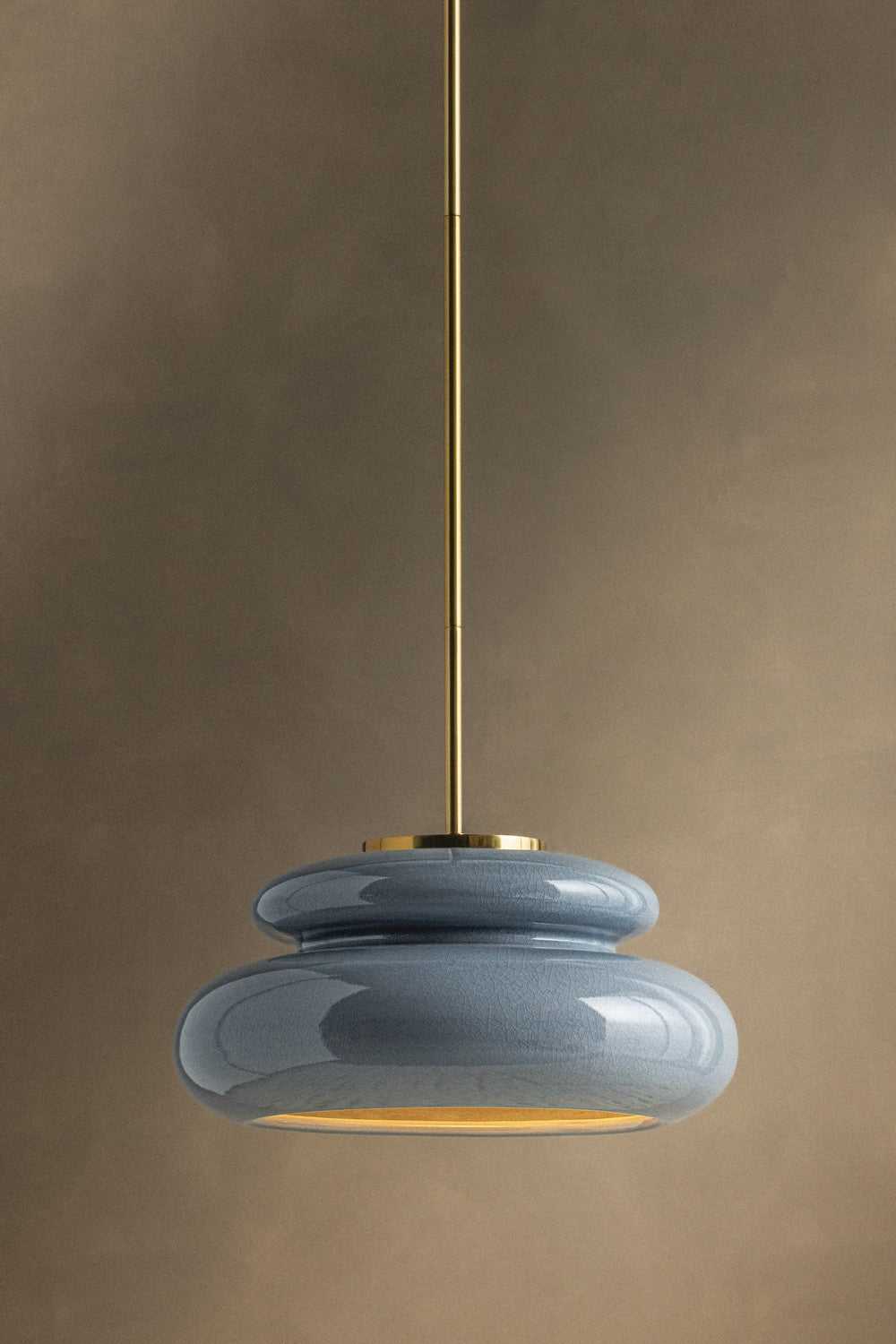 Pia One Light Pendant in Aged Brass Mitzi Canada