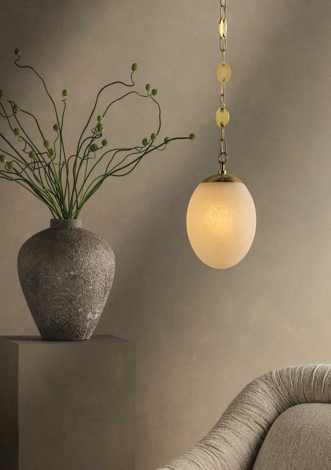 Nell One Light Pendant in Aged Brass Mitzi Canada