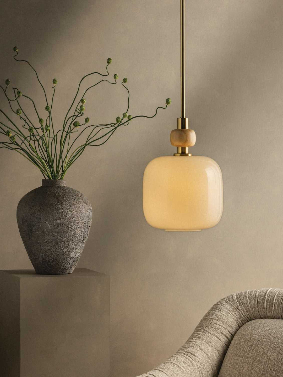 Elise One Light Pendant in Aged Brass Mitzi Canada