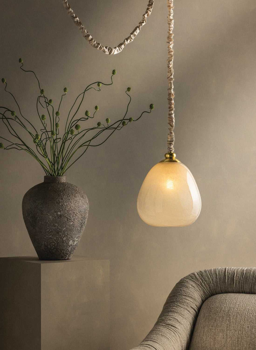 Remi One Light Pendant in Aged Brass Mitzi Canada