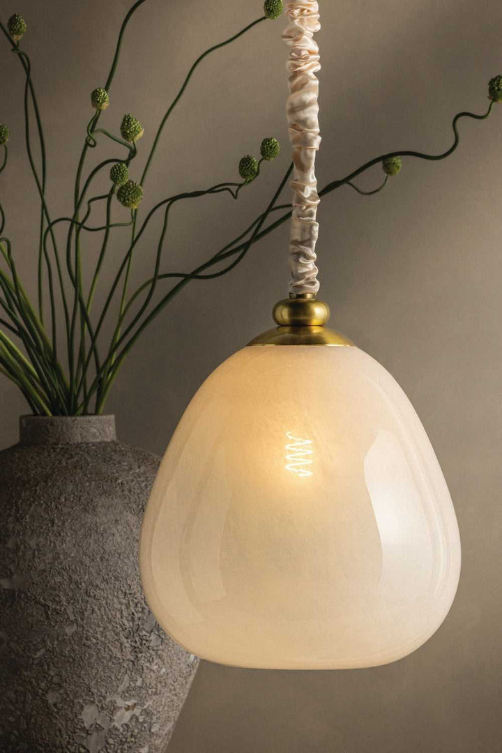 Remi One Light Pendant in Aged Brass Mitzi Canada