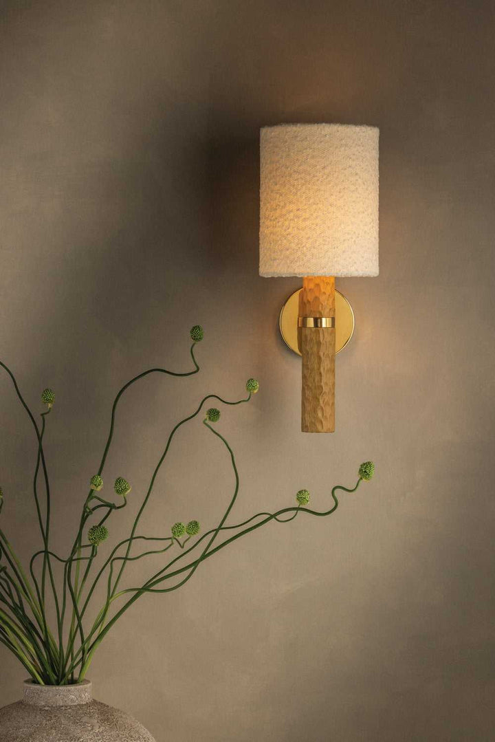 Jones One Light Wall Sconce in Aged Brass Mitzi Canada