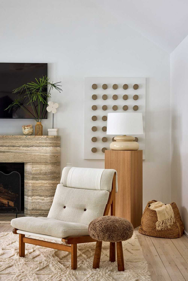 Pia One Light Table Lamp in Aged Brass Mitzi Canada