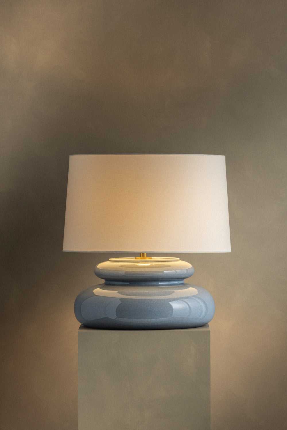 Pia One Light Table Lamp in Aged Brass Mitzi Canada